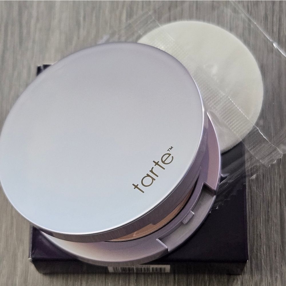 TARTE FACE TAPE Pressed Powder In Fair Light Beige 16B 8.3g NEW IN BOX W PUFF - Picture 5 of 16